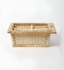 Wicker Basket For Modular Kitchen | Pullout Basket For Modular Kitchen | Wicker Basket For Storage With Partition & Channel (16.5 W x 20 L x 8 H)