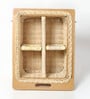 Wicker Basket For Modular Kitchen | Pullout Basket For Modular Kitchen | Wicker Basket For Storage With Partition & Channel (16.5 W x 20 L x 6 H)