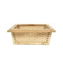 Wicker Basket For Modular Kitchen | Wicker Basket | Onion Baskets For Storage With Channel | Pullout Basket For Modular Kitchen (22.5 W x 20 L x 4 H)