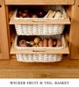 Wicker Basket For Modular Kitchen | Wicker Basket | Onion Baskets For Storage With Channel | Pullout Basket For Modular Kitchen (22.5 W x 20 L x 6 H)