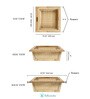 Wicker Basket For Modular Kitchen | Wicker Basket | Onion Baskets For Storage With Channel | Pullout Basket For Modular Kitchen (22.5 W x 20 L x 4 H)