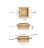 Wicker Basket For Modular Kitchen | Wicker Basket | Onion Baskets For Storage With Channel | Pullout Basket For Modular Kitchen (22.5 W x 20 L x 8 H)