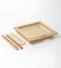 Wicker Basket For Modular Kitchen | Wicker Basket For Storage With Partition & Channel | Pullout Basket For Modular Kitchen (22.5 W x 20 L x 4 H)