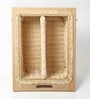 Wicker Basket For Modular Kitchen | Wicker Basket For Storage With Partition & Channel | Pullout Basket For Modular Kitchen (16.5 W x 20 L x 8 H)