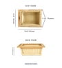 Wicker Basket For Modular Kitchen | Wicker Basket For Storage With Partition & Channel | Pullout Basket For Modular Kitchen (16.5 W x 20 L x 8 H)