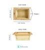 Wicker Basket For Modular Kitchen|Wicker Basket|Onion Baskets For Storage Channel|Pullout Basket For Modular Kitchen(16.5 Wx20 Lx8 H)-Rectangular,Beige