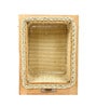 Wicker Basket For Modular Kitchen|Wicker Basket|Onion Baskets For Storage Channel|Pullout Basket For Modular Kitchen(16.5 Wx20 Lx8 H)-Rectangular,Beige