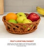 Wicket Storage Baskets,Kitchen Storage Basket,Toy Organiser,Brown (L28 X W21 X H9.5 Cm)