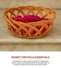 Wicket Storage Baskets,Kitchen Storage Basket,Toy Organiser,Brown (L28 X W28 X H10 Cm)