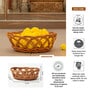 Wicket Storage Baskets,Kitchen Storage Basket,Toy Organiser,Brown (L24 X W20 X H10 Cm)