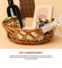 Wicket Storage Baskets,Kitchen Storage Basket,Toy Organiser,Brown (L28 X W21 X H9.5 Cm)