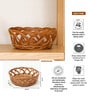 Wicket Storage Baskets,Kitchen Storage Basket,Toy Organiser,Brown (L28 X W28 X H10 Cm)