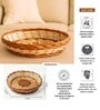 Wicket Storage Baskets,Kitchen Storage Basket,Toy Organiser,Brown (L23 X W23 X H6 Cm)