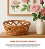 Wicket Storage Baskets,Kitchen Storage Basket,Toy Organiser,Brown (L24 X W20 X H10 Cm)
