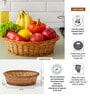 Wicket Storage Baskets,Kitchen Storage Basket,Toy Organiser,Brown (L24 X W19 X H9 Cm)