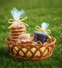 Wicket Storage Baskets,Kitchen Storage Basket,Toy Organiser,Brown (L28 X W28 X H10 Cm)