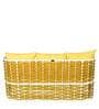 Vienna Wicker Table and Sofa Set in Yellow Colour