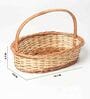 Wicker Gift Hamper Basket, Fruit Basket, Kitchen Storage Baskets (Medium)
