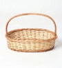 Wicker Gift Hamper Basket, Fruit Basket, Kitchen Storage Baskets (Small)