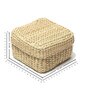 (1Pc) Beige Seagrass Handmade Eco-Friendly Storage Box & Organiser