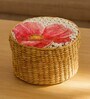 (1Pc) Pink Seagrass Handmade Eco-Friendly Storage Box & Organiser