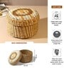(1Pc) Brown Seagrass Handmade Eco-Friendly Storage Box & Organiser