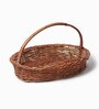 Wicker Oval Hamper & Storage Baskets (Medium)