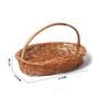 Wicker Oval Hamper & Storage Baskets (Small)