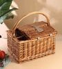 Wicker Picnic Basket | Picnic Basket | Willow Picnic Hamper Set | Vintage-Style Wicker Picnic Hamper