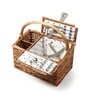 Wicker Picnic Basket | Picnic Basket | Willow Picnic Hamper Set | Vintage-Style Wicker Picnic Hamper