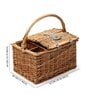 Wicker Picnic Basket | Picnic Basket | Willow Picnic Hamper Set | Vintage-Style Wicker Picnic Hamper