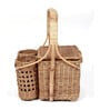 Wicker Picnic Basket for Storage | Picnic Basket With Top Handle | Morden food basket (Large- 34 x 27 x 23 CM)