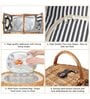 Wicker Picnic Basket With Cutlery |  Wicker Picninc Basket With Crockery | Large Picnic Basket