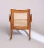 Wicker Teak Wood Rocking Chair in Natural Finish