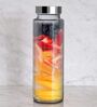 Wide Mouth Glass Water Bottle 750ml Leak Proof packof1