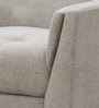 Wide Tufted Arm Chair In Light Grey Colour Wide Tufted Arm Chair In Light Grey Colour