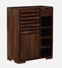 Wiemar Sheesham Wood Shoe Cabinet in Scratch Resistant Provincial Teak Finish