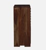 Wiemar Sheesham Wood Shoe Cabinet in Scratch Resistant Provincial Teak Finish