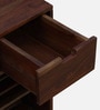 Wiemar Sheesham Wood Shoe Cabinet in Scratch Resistant Provincial Teak Finish