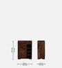 Wiemar Sheesham Wood Shoe Cabinet in Scratch Resistant Provincial Teak Finish