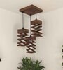 Wiggle Brown Solid Wood Cluster Hanging Lights