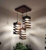Wiggle Brown Solid Wood Cluster Hanging Lights