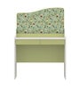 Wiggle Study Table In Forsty White & Mellow Green Finish