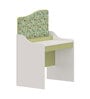 Wiggle Study Table In Forsty White & Mellow Green Finish
