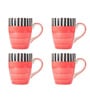Wild Rose Coffee Mug Set of 4 (275 ML Each) Microwave Safe Coffee Mugs