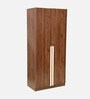 Wilder 2 Door Wardrobe with Adjustable Shelf in Columbian Walnut Finish
