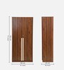 Wilder 2 Door Wardrobe with Adjustable Shelf in Columbian Walnut Finish