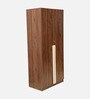 Wilder 2 Door Wardrobe with Adjustable Shelf in Columbian Walnut Finish