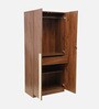 Wilder 2 Door Wardrobe with Adjustable Shelf in Columbian Walnut Finish