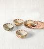 Wildflower Bowls Gift Set of 4, 220ml